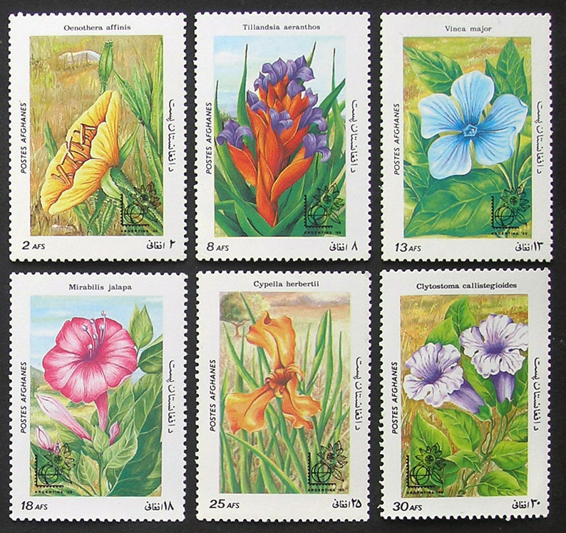 Afghanistan 1985 Flower New 6 (missing 1) full article