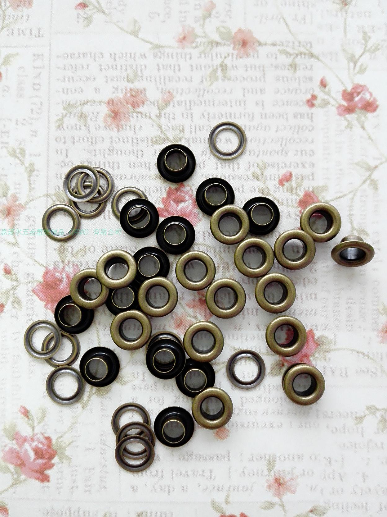 Manufacturer direct copper circular shoes and eyebuckle buckle eyebuckle hollow riveting bronze eyebronze riveting eyebronze riveting button eye