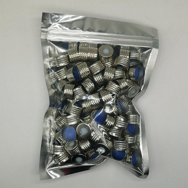 10ml 20ml headspace bottle injection cap metal screw cap 17.5mm tight threaded cap PTFE gasket