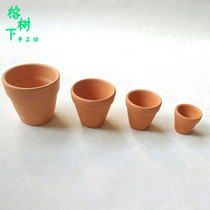 International red pottery pot Simple succulents pot Delicate small flower pot Handmade wool felt ceramic pot with hole special price