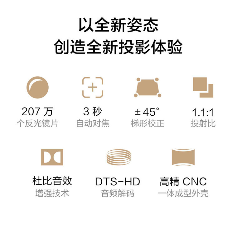 Mi máy chiếu gia đình kê máy chiếu gia đình HD 1080p không dây rạp hát gia đình thông minh máy chiếu nhỏ - Máy chiếu