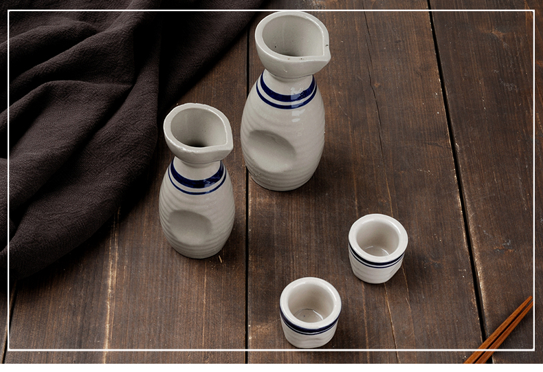 Trung Quốc phong cách retro gốm sứ đặt hoài cổ phong cách cổ hip bình rượu trắng thủy tinh thủy tinh nhỏ rượu men rõ ràng thương mại - Rượu vang ly uong ruou vang
