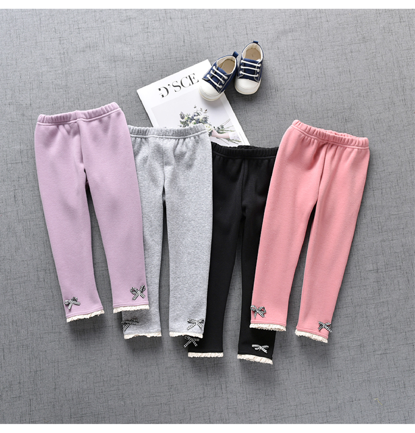 Bé mùa đông cộng với quần legging nhung 2018 đầu đông mới cho bé gái quần cotton mỏng trong quần cotton trẻ em nước ngoài quan ni nhung tre em