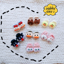 ins explosion-proof men and women baby baby three-dimensional cartoon pure cotton doll boat socks Anpanman glue point non-slip socks