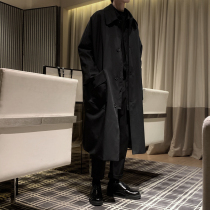 Mr. Short homemade dark minimalist windbreaker men Korean trend long autumn new knee loose jacket