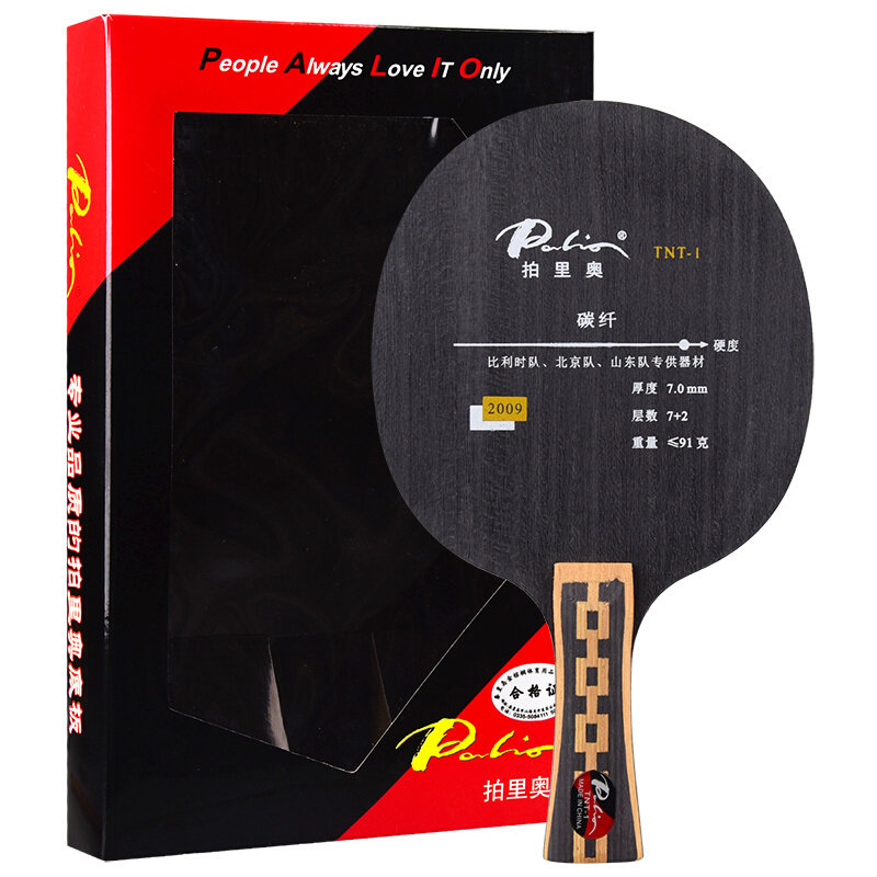Palio Beats Rio TNT-1 TNT1 Carbon Fast Tapping Table Tennis Racket Bottom Plate 7 Wood 2 Carbon Base Plate Offensive type