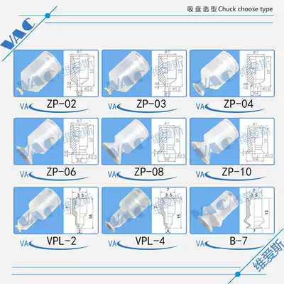 National SMC series 2-14 optional manipulator mini vacuum suction cup small nozzle can be equipped with ZP-06US