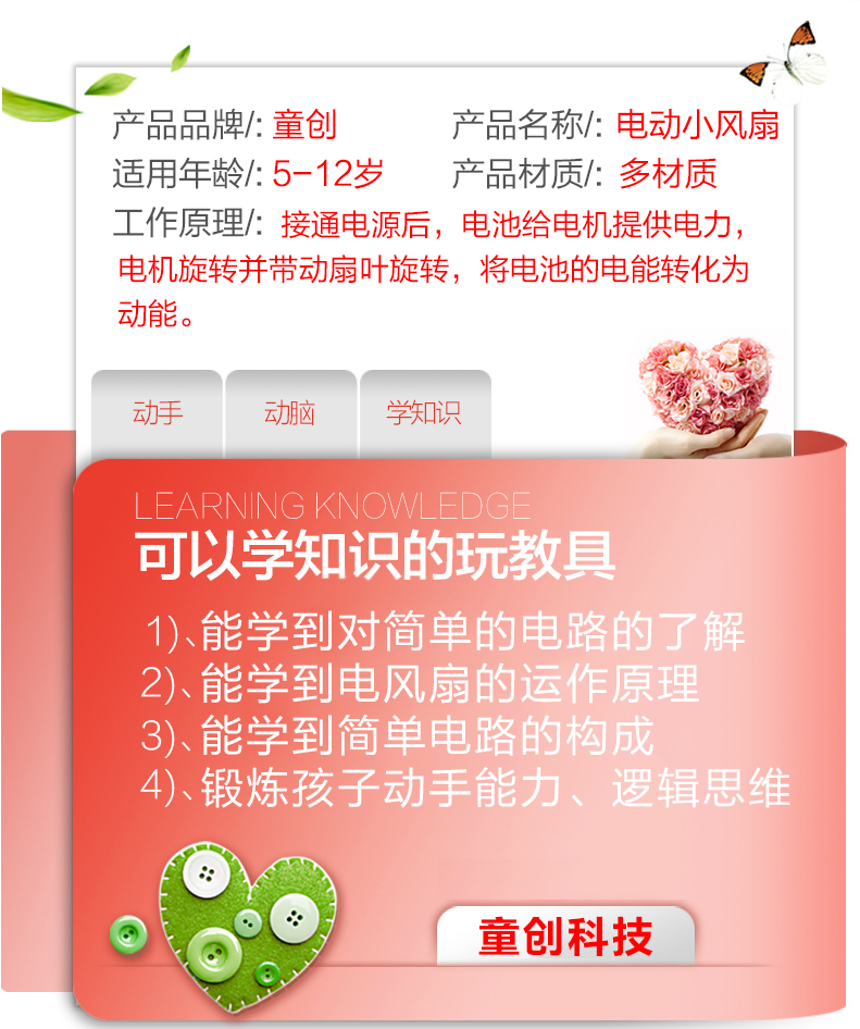 DIY sáng tạo nhỏ quạt trẻ em thí nghiệm khoa học đồ chơi trường tiểu học công nghệ sản xuất nhỏ phát minh tài liệu hướng dẫn gói đồ chơi stem