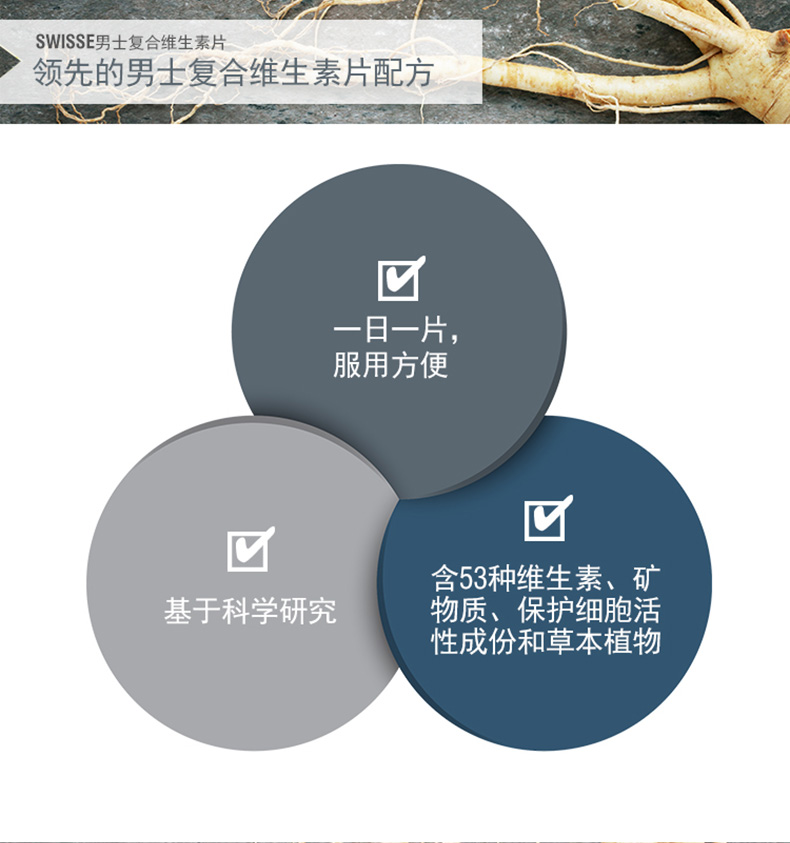 澳洲进口swisse男士复合维生素120粒*2维持男性多种维生素保健品 维生素 第6张 澳洲进口swisse男士复合维生素120粒*2维持男性多种维生素保健品 维生素 第6张