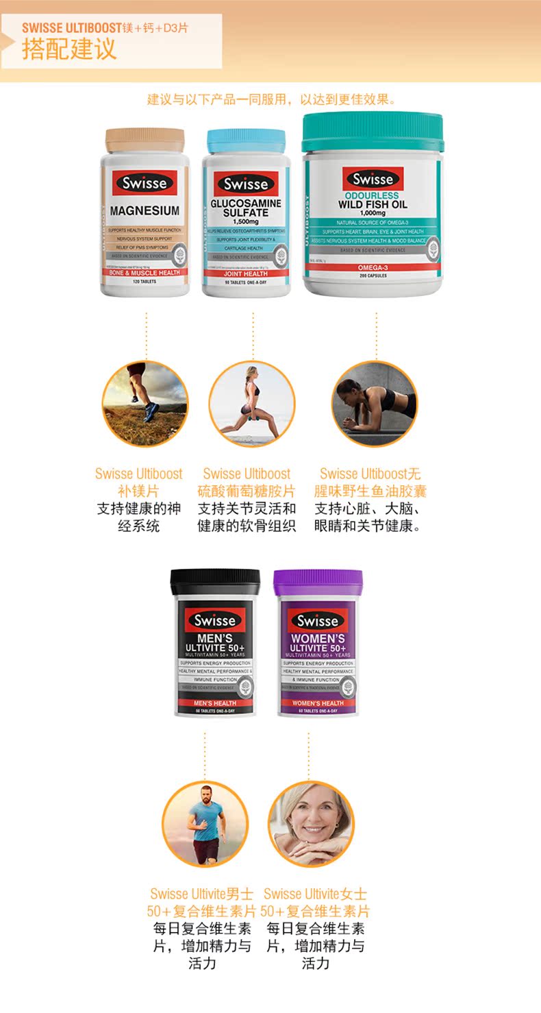 澳洲Swisse 镁+钙+维生素D3片120片中老年成人补钙补补镁 维生素 第13张 澳洲Swisse 镁+钙+维生素D3片120片中老年成人补钙补补镁 维生素 第13张