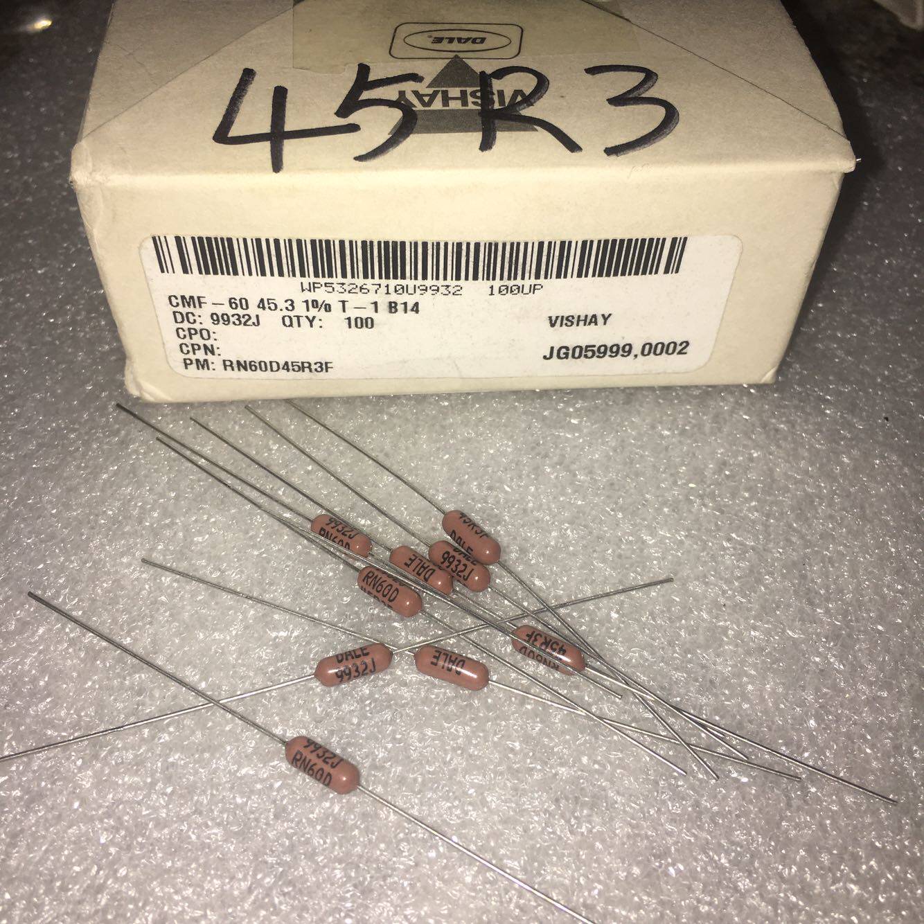 DALE 0 5W 45 45 3R 45R 45R RN60 Fever resistance 3 5 * 10MM