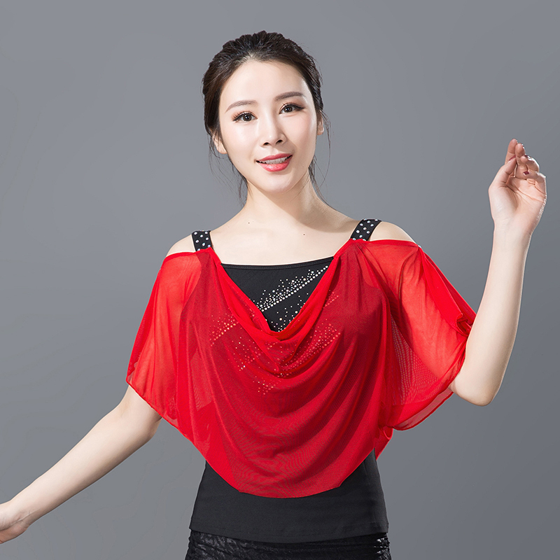 Adult Female Modern Dance Garment Hanging Garment Latin National Standard Square Dance Garment