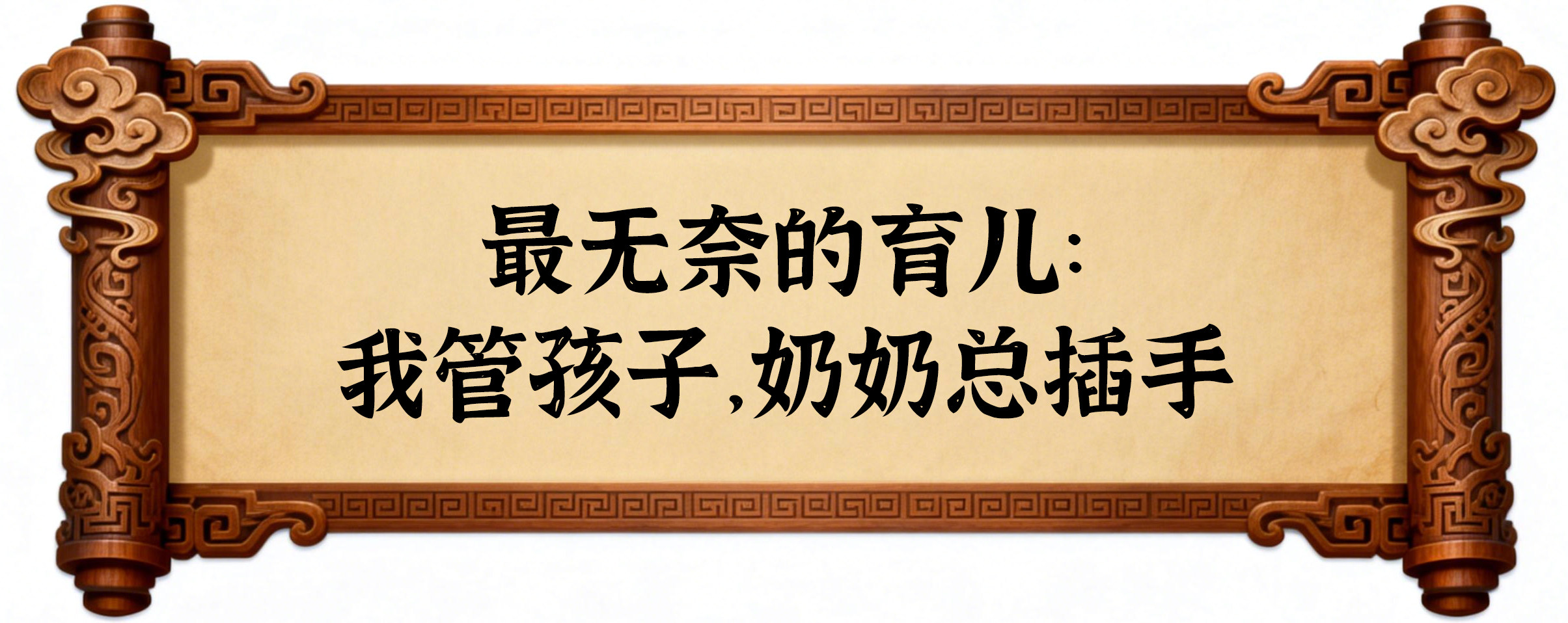 最无奈的育儿:我管孩子,奶奶总插手 - 话题PK - 淘江湖