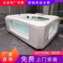 Baby children swimming pool hall mother and baby shop commercial acrylic large constant temperature heating equipment full Bath Bath Bath