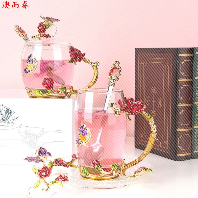 Glass transparent nozzle, double-layer hygienic straw