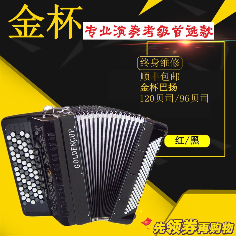 Gold Cup accordion Bayan accordion 120 bass 96 bay 60 bass JH5120 JH5096 Bayan played