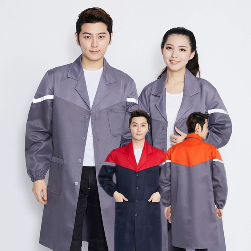 Белый халат, износостойкий комбинезон, нагрудник, куртка, увеличенная толщина