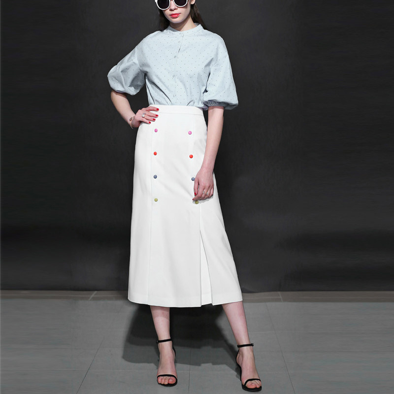 秋季时尚气质名媛复古两件套宽松上衣半身裙套装2017秋装新款女装