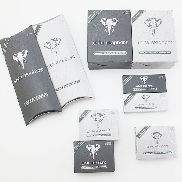 German import white elephant white elephant double ceramic activated carbon 6MM9MM tobacco bucket filter core