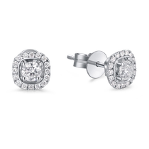 Tidal Hung Kai Chubbiter-Loving 18K Gold Diamond Earrings Adorned to Marriage Wedding Gifts to Remembrance of the Wedding Gifts