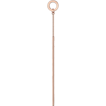Trendy Acer to Simple S925 Tremella Cable Simple Luxury Wishes Simple Versatile Fashion Gift Earrings for Women Single J