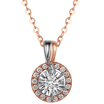 Tidal Macrokyubiter-Promise 18K Gold Diamond Necklace Color Gold Cover Chain Neck Accessories Light Luxury Superior Gift