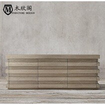 STACKED Series American Country Solid Wood Done Cabinet Cabinet Oak Simple Drawer Storage Cabinet