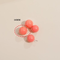 115#(104) розово-оранжевый 16 мм 1 шт.