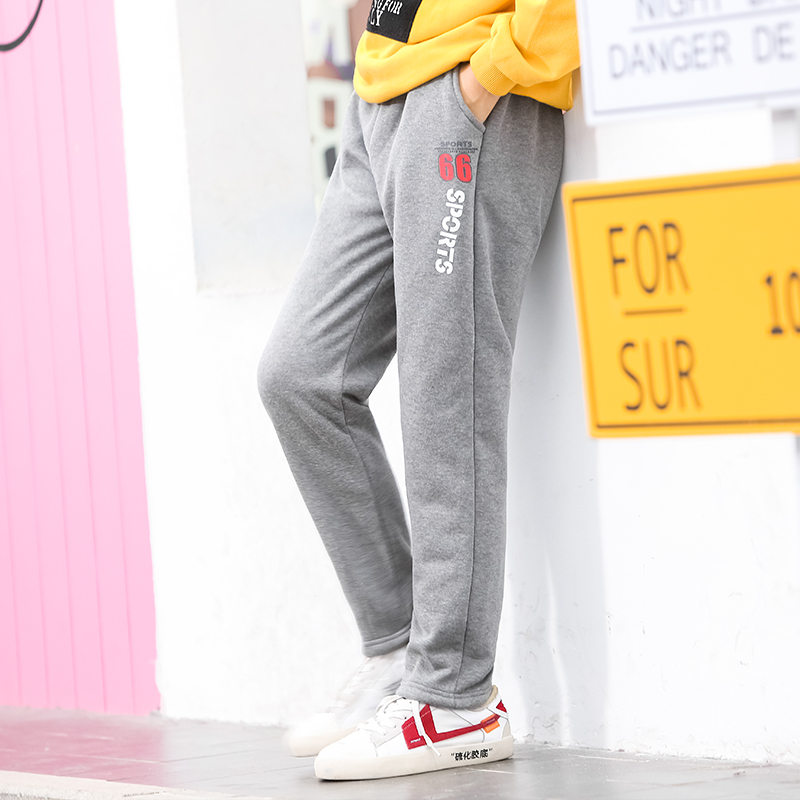 Chàng trai quần 2020 trẻ em mới sweatpants Hàn Quốc phiên bản của bức thư bên mùa xuân và mùa thu trong lớn childrens quần âu thủy triều.