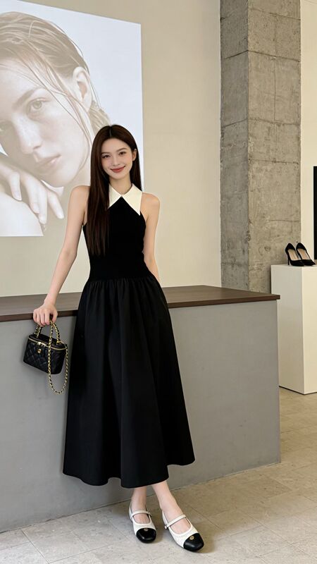 2026 Summer New Fashion Suit Casual Knitted Shirt Top Design Sleeveless Vest Dress for Women