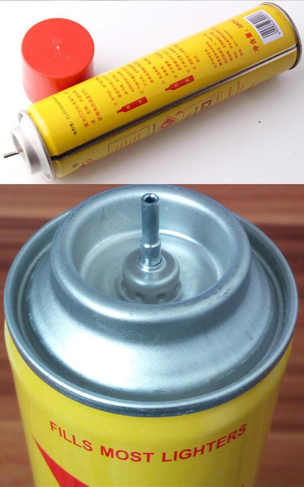 Bình gas nhẹ Bình đóng hộp độ tinh khiết cao siêu lớn dung tích 380ML chuyên dụng bật lửa gas chính hãng shop bật lửa