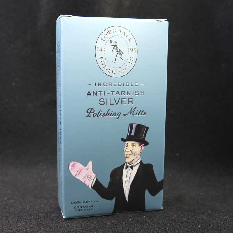 British Taitong polished silver gloves original fitting gloves rub silver cloth 925 pure silver medal silverware cutlery 