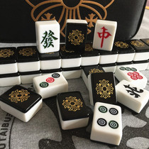 Household hand rub large 42 medium 40 Mahjong card black gold Croxin Xiaoxiang Nouveau Riche golden cartoon Mahjong card