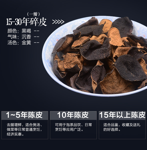 柑和陈皮 15-30年陈皮碎20克试用装 淘宝优惠券折后￥9.9包邮（￥19.9-10）
