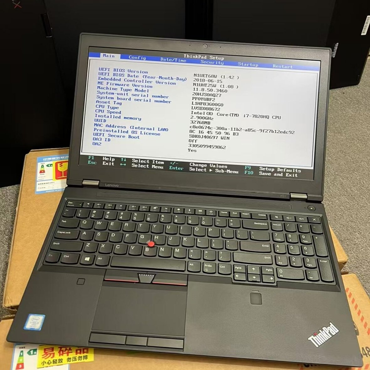 Неиспользуемый ThinkPad Lenovo P52 P51 P53 с большим экраном для рабочей станции дизайн офисного ноутбука P50 Изображение 1