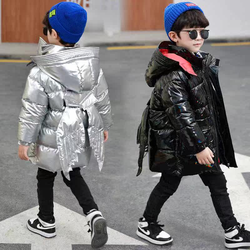 Boy down cotton clothes autumn winter style 2021 children suit Korean version new foreign cotton clothes thickened with children cotton padded jacket tide