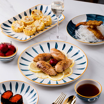 Yayixiu Qingyao Japanese-style Rice Bowl Noodle Bowl Bowl and Dishe Set Bowl and Plate Household 2022 New Creative Net Red Tableware