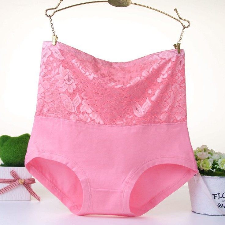 Đồ lót nữ cao eo bằng vải cotton trung niên có kích thước lớn quần lót ren quyến rũ