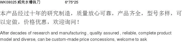 Sao chép dao phay 10 * 100 dao phay cạnh đơn dao phay cạnh hai mặt Jinan Weike Cutting Tool Co., Ltd. mũi khoan 2 tầng