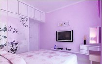  Purple topcoat Light purple childrens paint Interior wall latex paint Violet toning paint Environmental protection net flavor wall paint