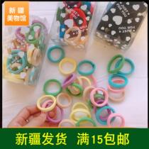 -0 Hairband female ins Korean cute girl heart candy color hair rope fairy Mori line Net red leather band headdress