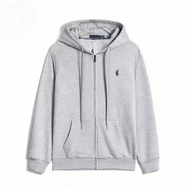 Cross-Border Casual Couple Style Hooded Sweatshirt, New Autumn and Winter Product, Pony Embroidered Logo, Loose Zipper Cardigan, Outerwear for Men and Women