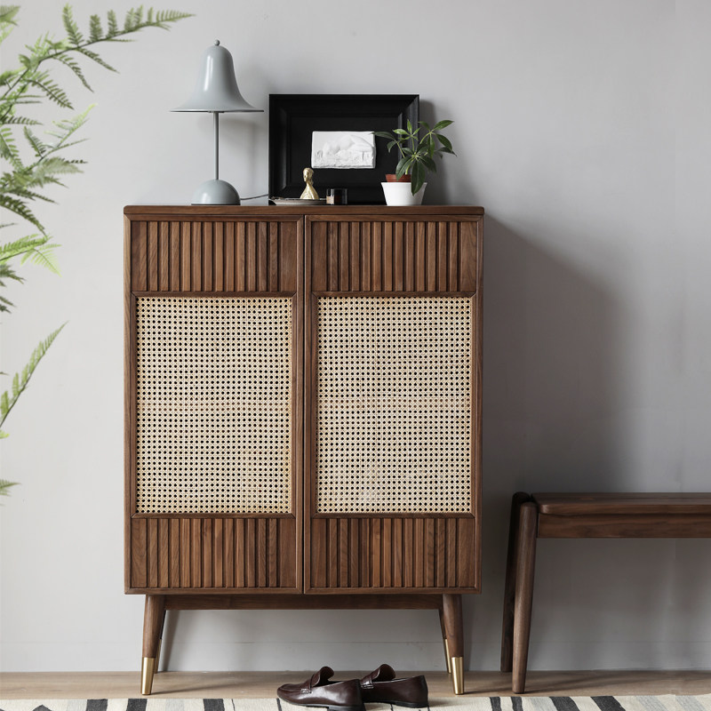 Nordic Day-style Silence Wind Rattan SOFA SIDE CABINET SOFA SIDE CABINET XUAN GUAN CONTAINING MINIMA LEANING AGAINST WALL INTO THE DOOR SHOE CABINET RACK