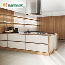 Sacred Deer Deposit overall Kitchen Cupboard Set for assembly Economy Type of solid wood Baking Lacquered Door Modern Minimalist Composition Cabinet