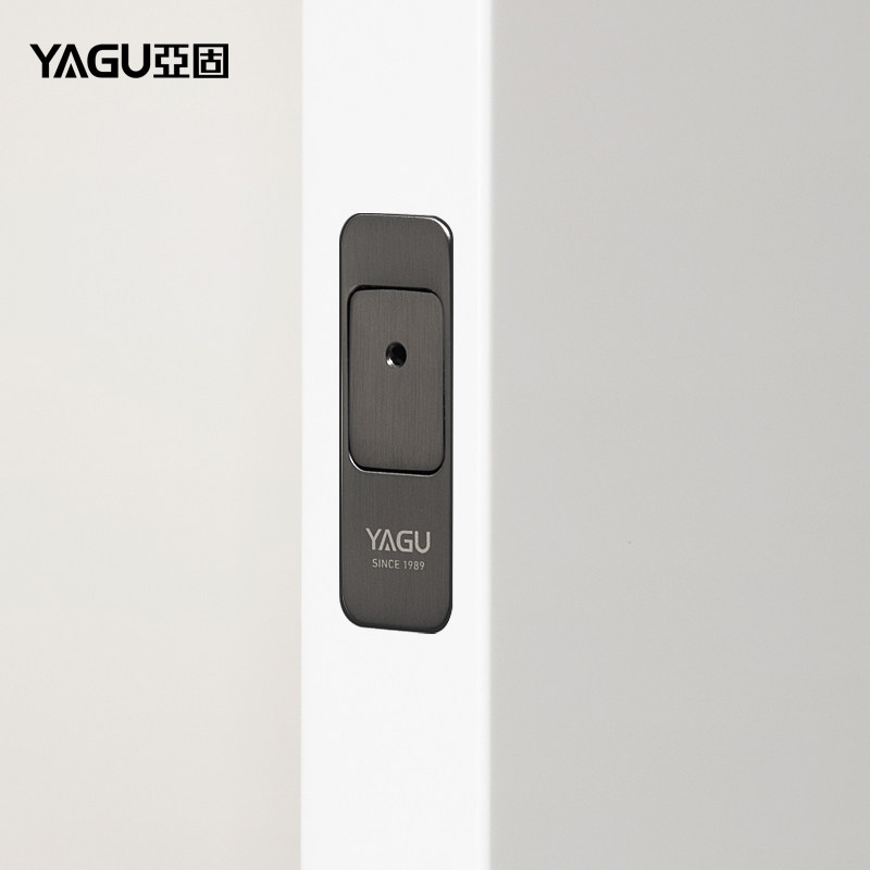 Sub-solid invisible magnetic bolt wooden door concealed door bolt double door primary-secondary door mute automatic door bolt folding door-Taobao