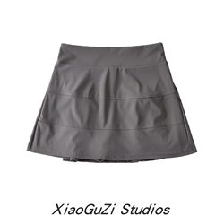 Xiaogu posture yoga sports fitness playful age-reducing temperament elastic high-waisted slimming skirt fashionable tennis skirt