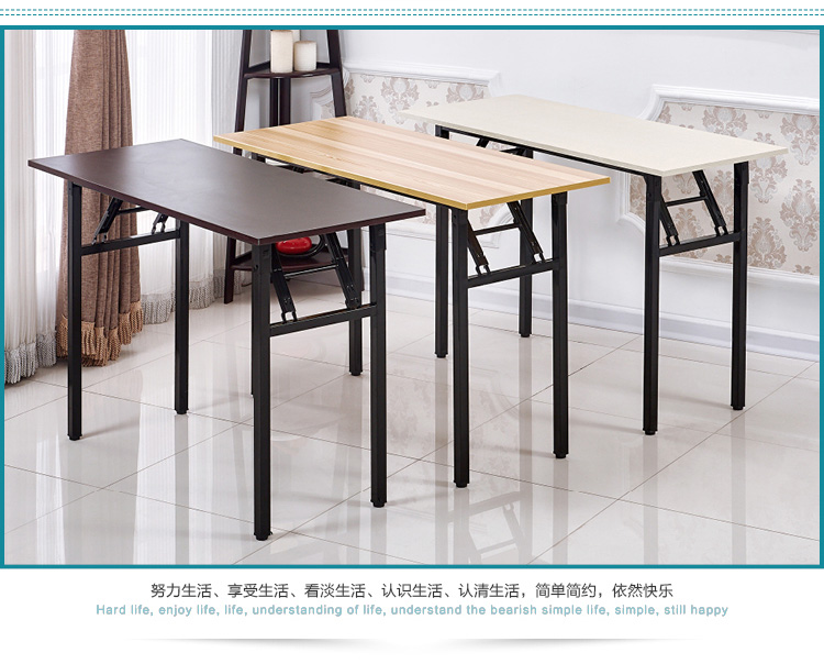 Bàn gấp đôi đơn giản 80 bàn 100 bàn ăn dài và ghế 40 học 50 bàn máy tính 120 * 60 * 75 - Bàn bàn ghế học sinh