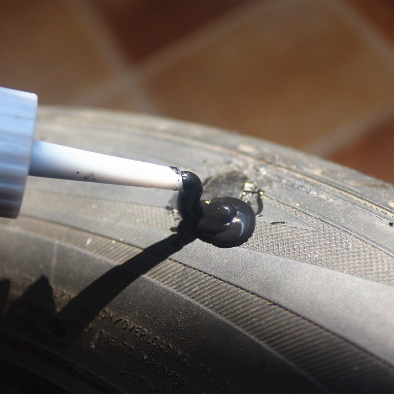Car rubber tire outer tire repair special glue side crack hard scratch scratch repair strong soft black glue