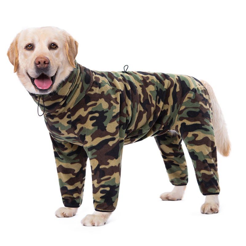 Big Dog Clothes, Winter New Style, Golden Retriever, Great Dane, Golden Retriever, Medium-Sized Dog Fleece, Warm Four-Legged Cotton Coat