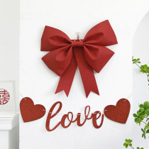 Wedding House Placement Kit Decoration Mesh Red New House Brief Atmosphere Mens And Womens Bedroom Living Room Romantic Butterfly Knot